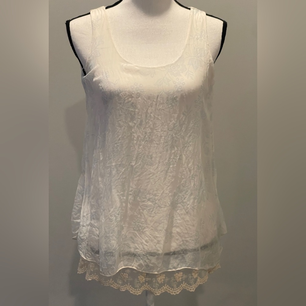 Made in Italy silk top size S